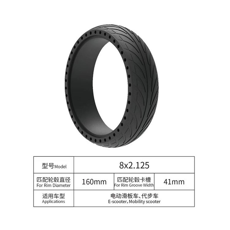 Hot sell 8 inch  electric scooter honeycomb solid tire 8X2.125 explosion proof  tire fit for Xiaomi NANBO 9 ES1/2/4