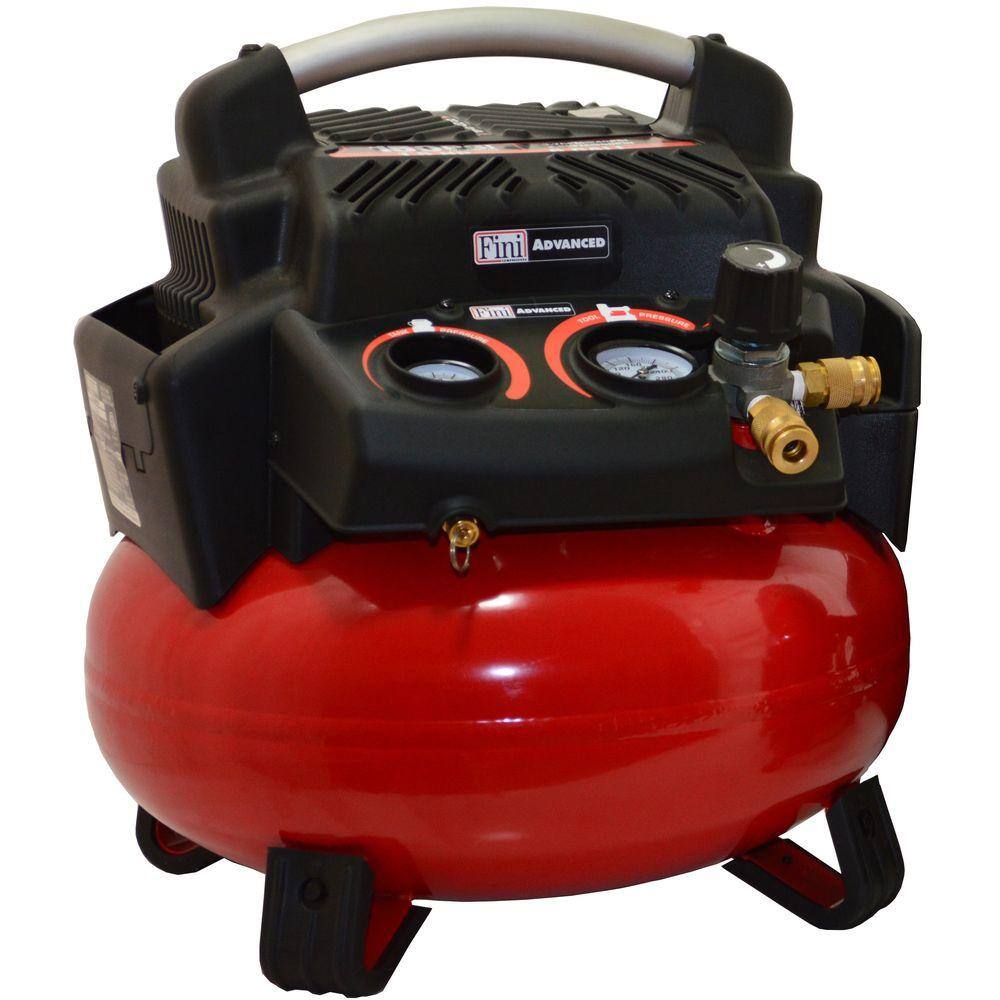 Fini 1.5 HP 6 Gal. 150 PSI Portable Electric Pancake Air Compressor PRO6