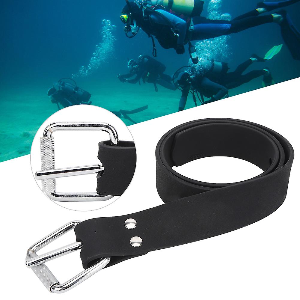 Silicone Diving Weight Belt With Quick Release Steel Buckle For Free Diving Underwater Scuba Snorkeling Spearfishing1.5m