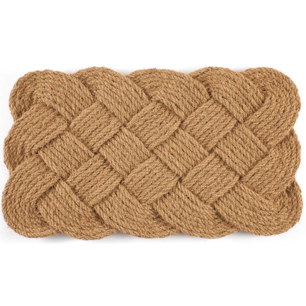 Entryways Hand woven Knot ical Coconut Fiber Doormat