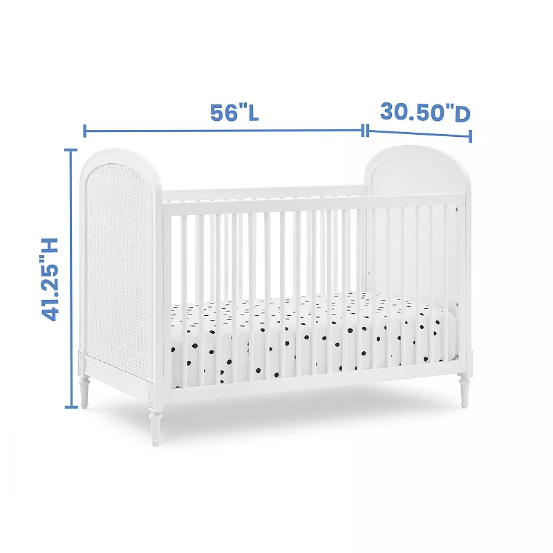 Delta Children Madeline 4-in-1 Convertible Crib with Included Conversion Rails