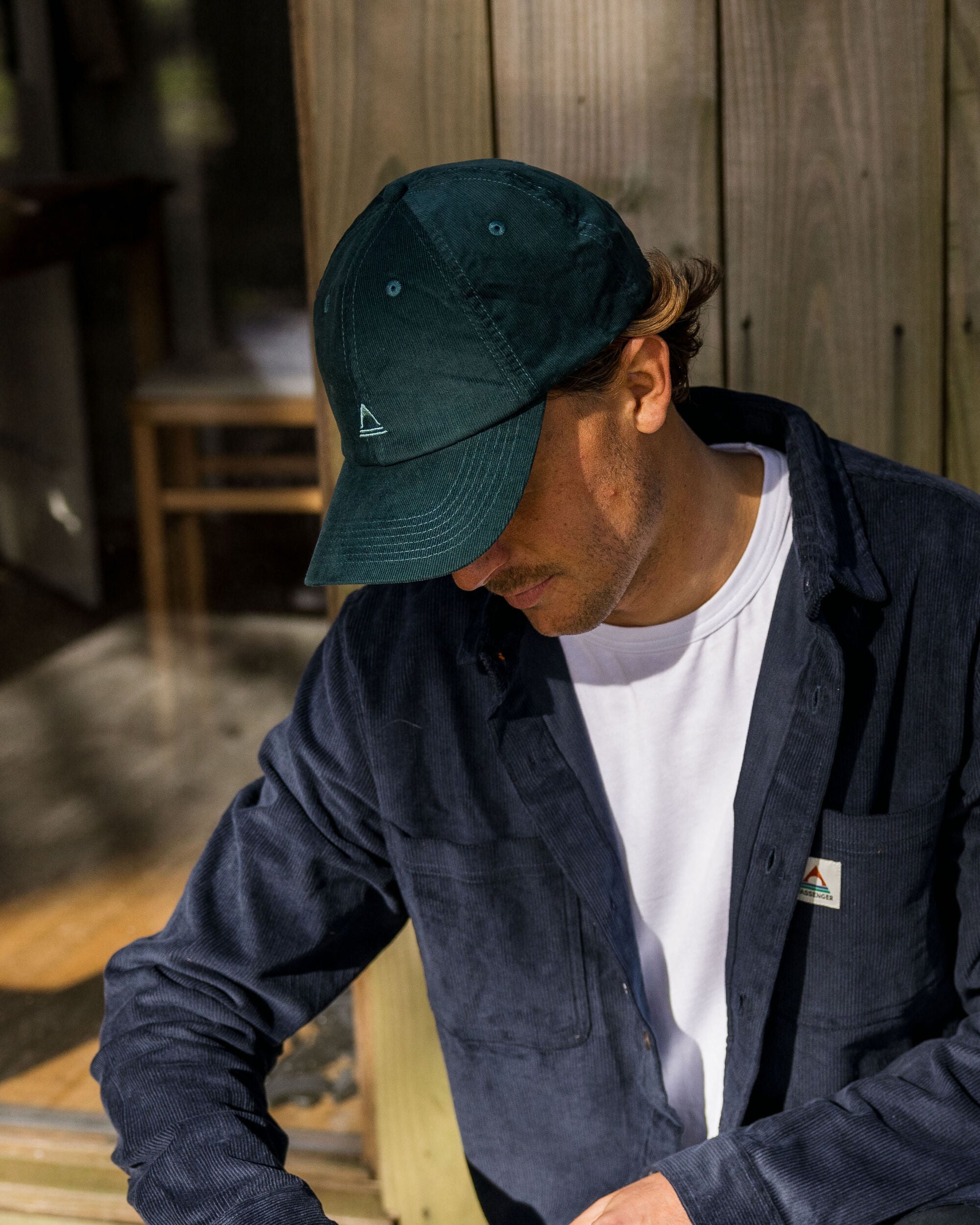 Fade Recycled Cord 6 Panel Cap - Deep Ocean