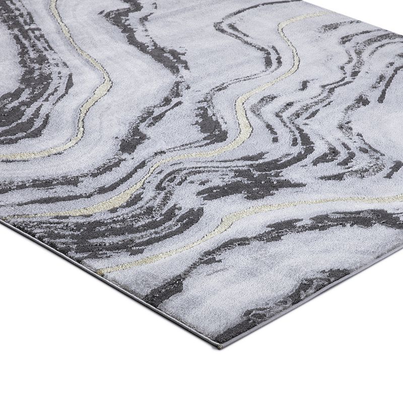 Concord Global Brighton Marble Abstract Area Rug