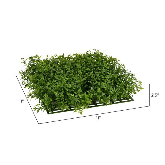 Vickerman FF181301 11x11x2.5 Green Mini Leaf Ma...