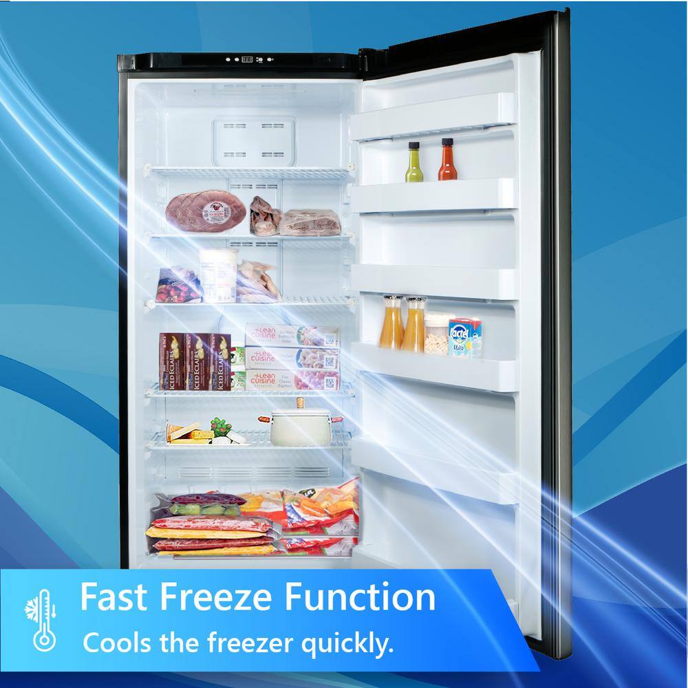 ConServ 17 cu. ft. Convertible Frost Free Upright Freezer-Refrigerator in Stainless FR1700SS-N