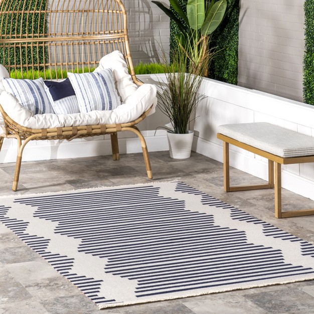 Nuloom Holly Multi Stripe Indoor outdoor Area Rug