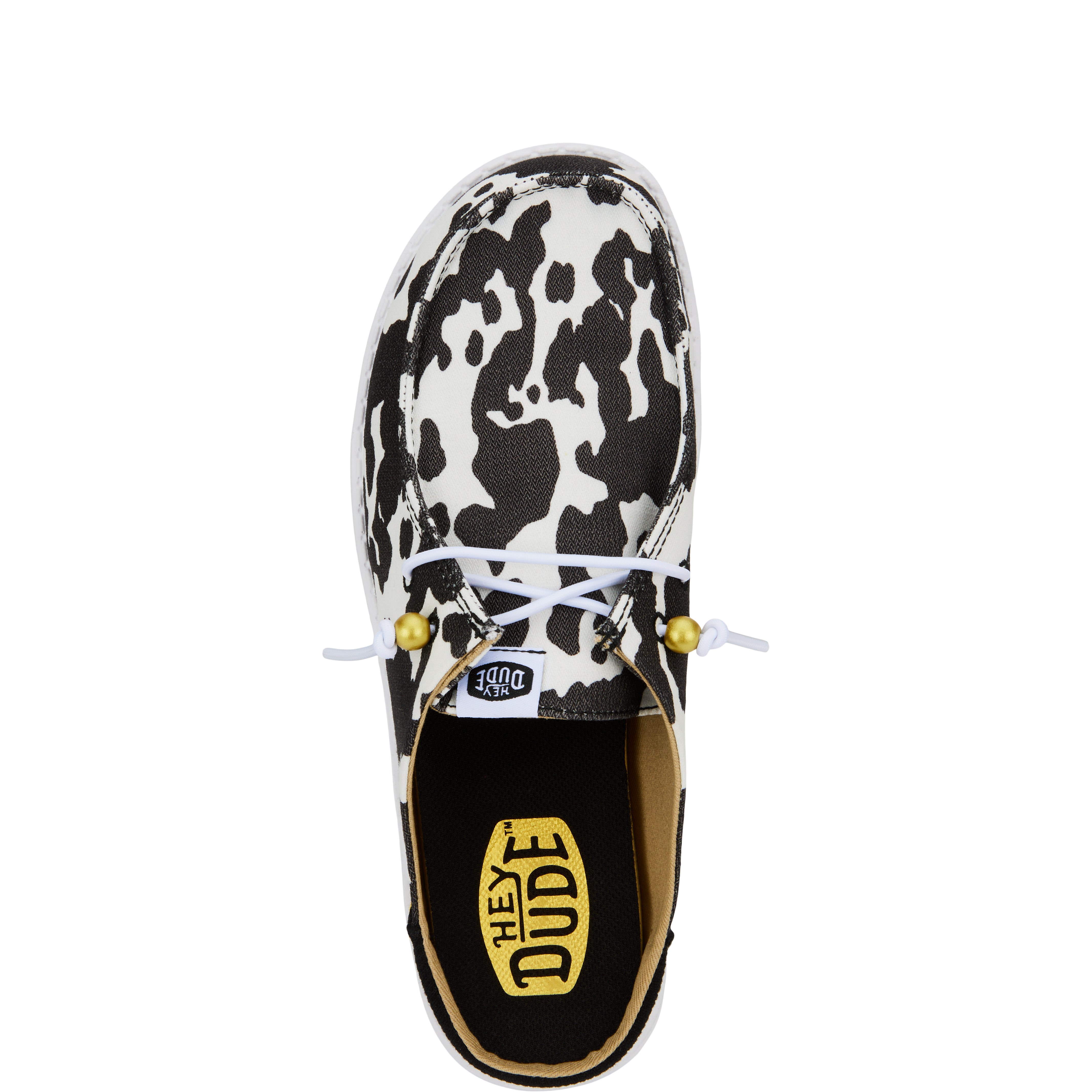 Wendy Slip Classic - White/Black Cow Print