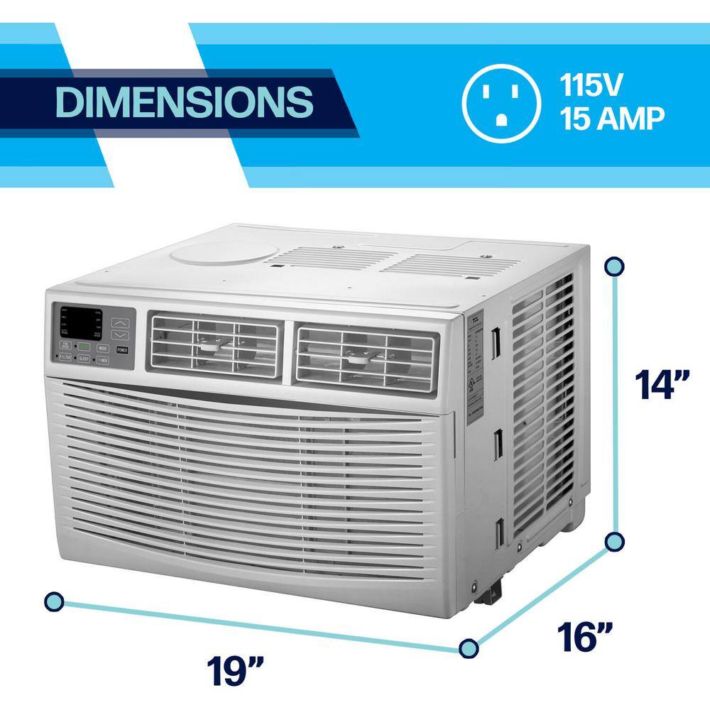 Arctic Wind 350 sq. ft. 8000 BTU Window Air Conditioner with Remote Control in White 1AW8000DA 115-Volt 1AW8000DA