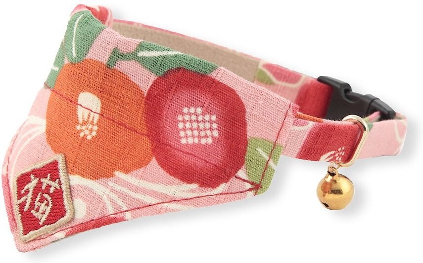 Necoichi Kimono Bandana Cotton Breakaway Cat Collar with Bell