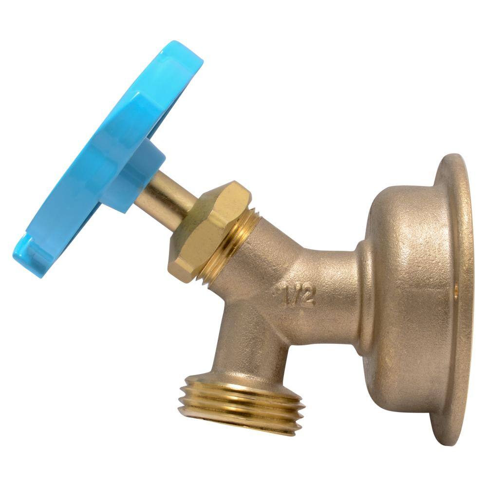 SharkBite 12 in. Push-to-Connect x MHT Brass Multi-Turn Hose Bibb 24626LF