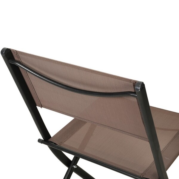 4 Pack Commercial Outdoor Flex Comfort Folding Chair with Metal Frame