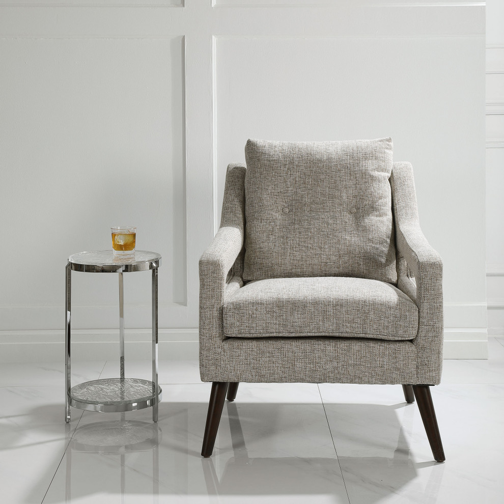 O  x27Brien Armchair  Stone   Midcentury   Armchairs And Accent Chairs   by HedgeApple  Houzz