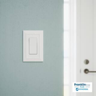 Franklin Brass Classic Architecture Pure White Antimicrobial 1-Gang Decorator Wall Plate (4-Pack) W35243-PWA-C