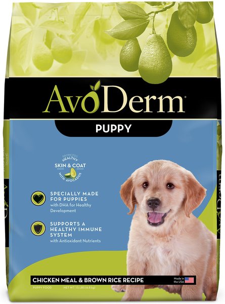 AvoDerm Natural Puppy Chicken Meal and Brown Rice Dry Dog Food