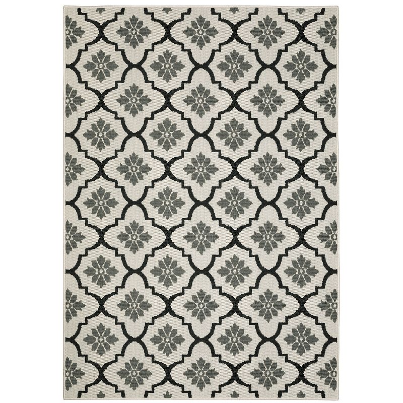 StyleHaven Trevor Distressed Lines Indoor Outdoor Rug