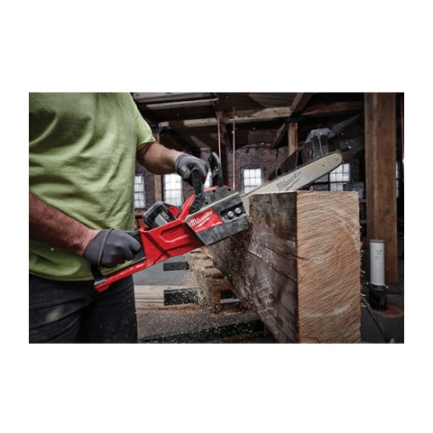 Milwaukee 2727-21HD Chainsaw Kit， Battery Included， 12 Ah， 18 V， Lithium-Ion， 6 in Cutting Capacity， 16 in L Bar