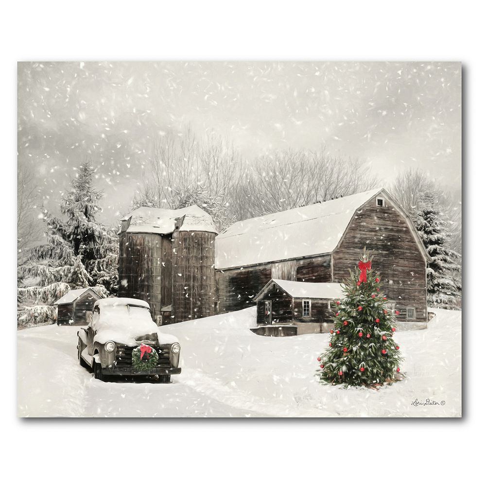 COURTSIDE MARKET Farmhouse Christmas Canvas Wall Art