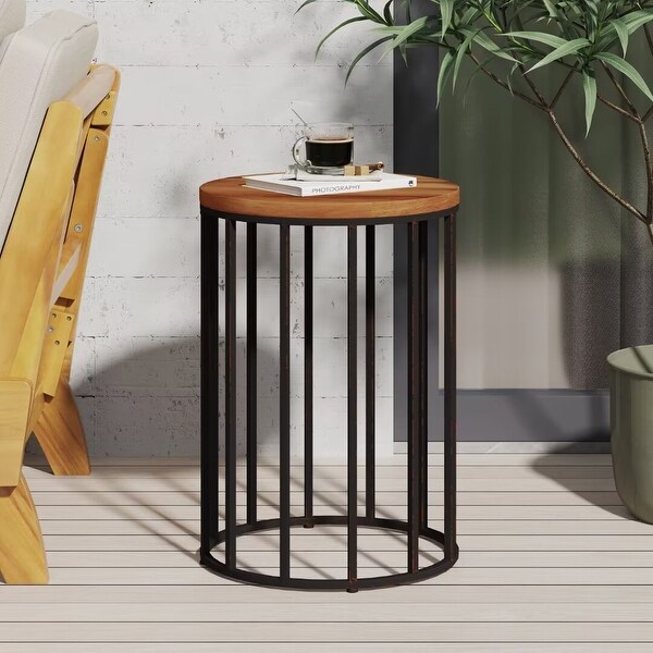 Modern Outdoor side table，for poolside，patio rocking chair