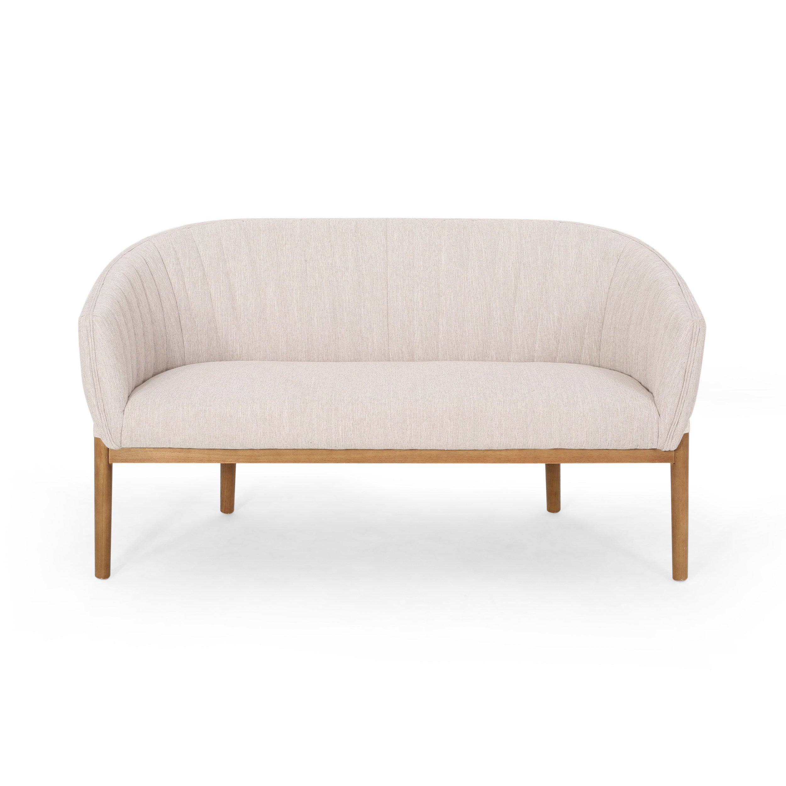 Deborah Mid-Century Fabric Settee