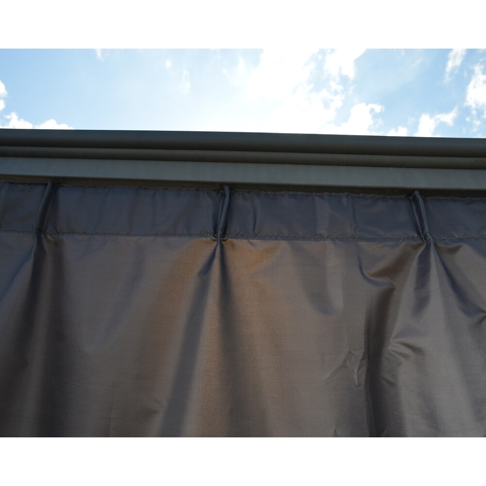 Curtain Set for Palermo 14 ft. x 14 ft. Outdoor Gazebo