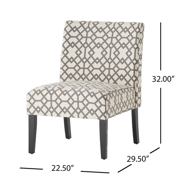 Kassi Geometric Pattern Accent Chair by Christopher Knight Home - 22.50 L x 29.50 W x 32.00 H