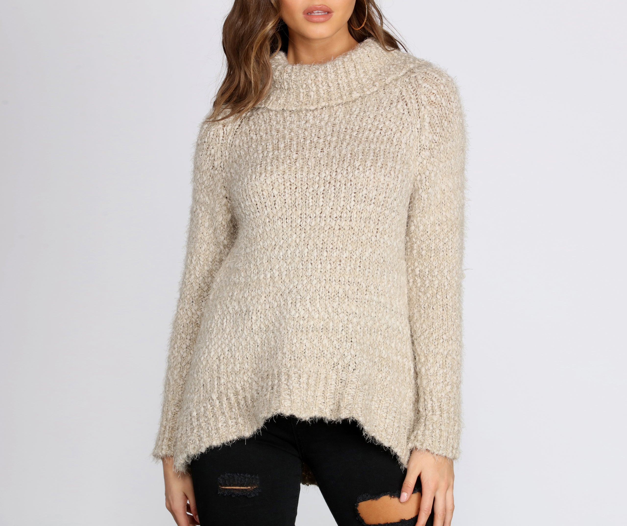 Soft And Sweet Turtleneck Sweater