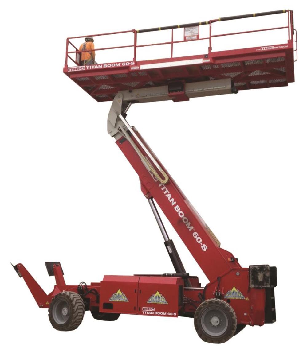 60 Ft. Titan Boom? Ultra Deck Self-Propelled Diesel Boom Lift ;