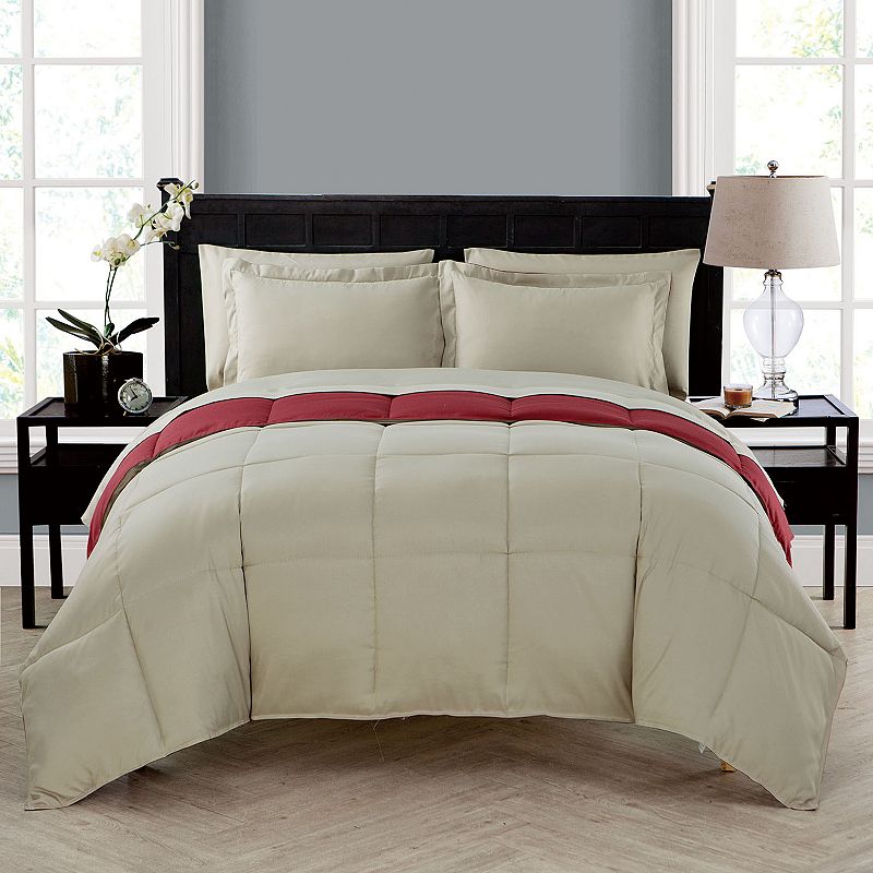 VCNY 5-piece Lincoln Down-Alternative Comforter Set