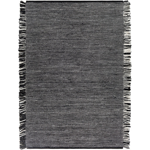 Azalea Indoor/Outdoor Contemporary Black Rug