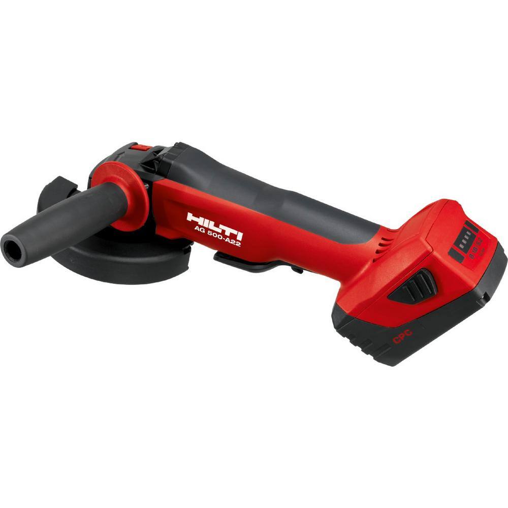 Hilti 22-Volt Lithium-Ion Brushless Cordless 5 in. Angle Grinder AG 500 (Tool Only) 2146907