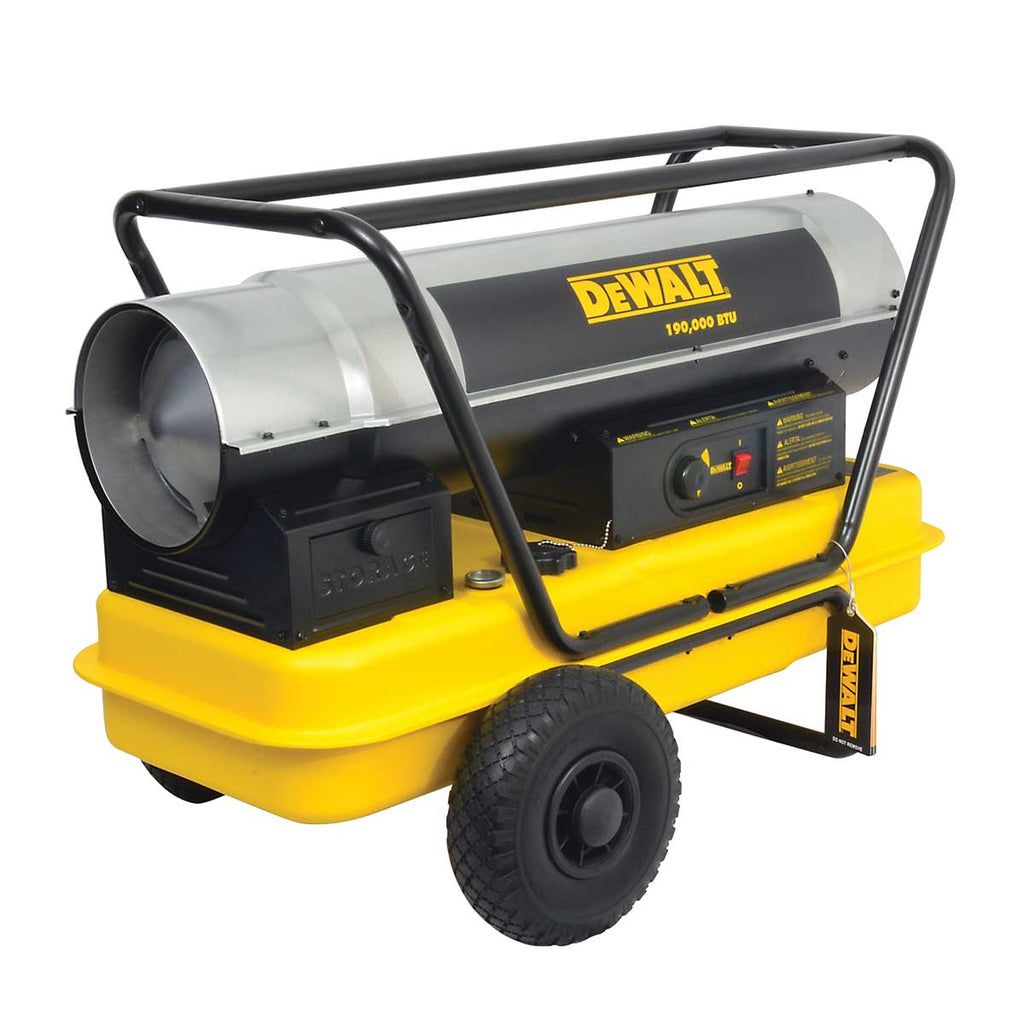 DEWALT 190，000 BTU Forced Air Kerosene Construction Heater