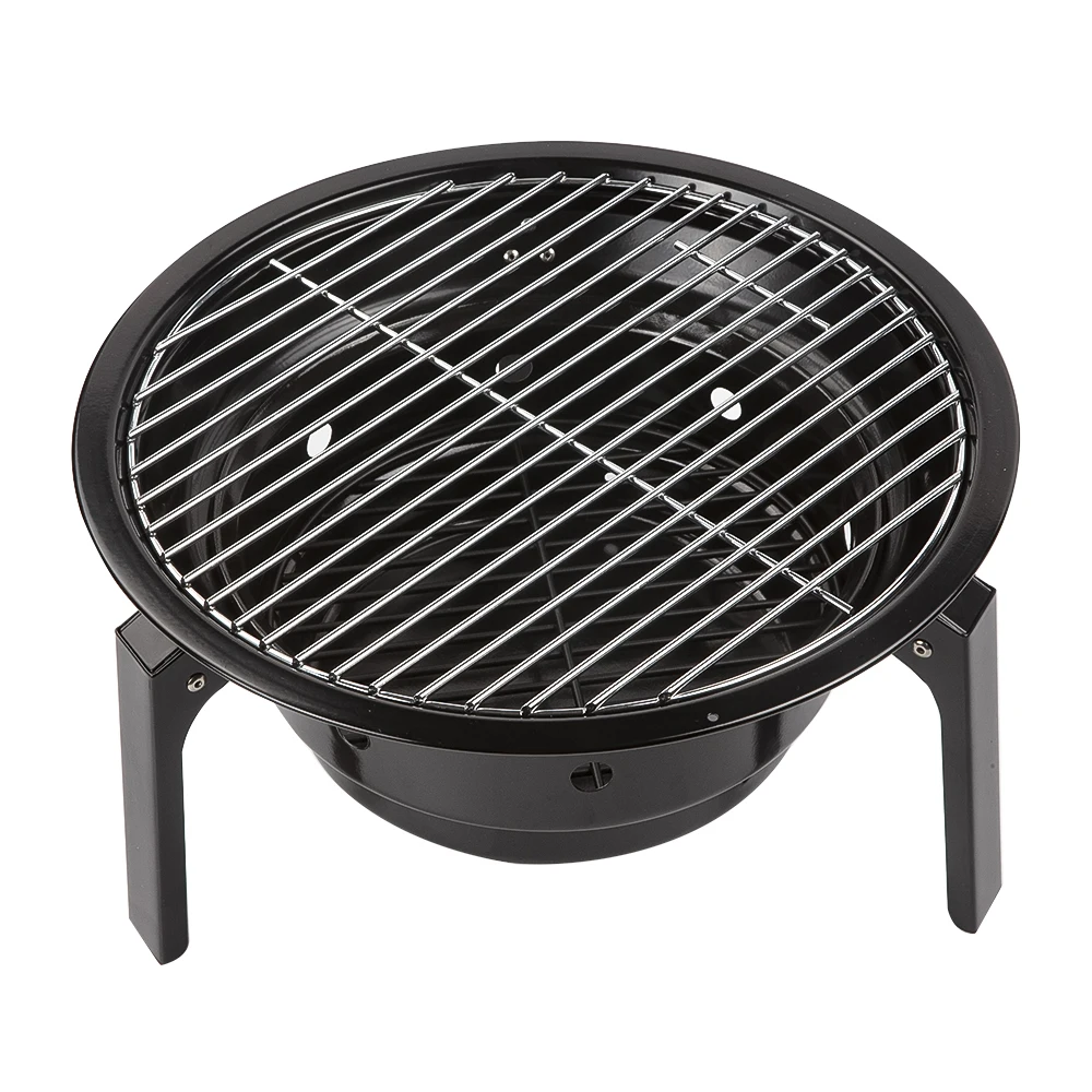 Outdoor Mini Foldable Tabletop Round Portable BBQ Grill For Camping Picnic Charcoal Barbecue Stove