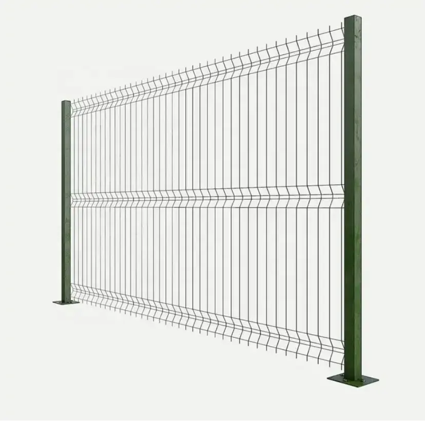 China Wholesaler Strong Ability Withstand Pressure  Galvanized Dipped 3D Curved Triangle Bending Panel Fence