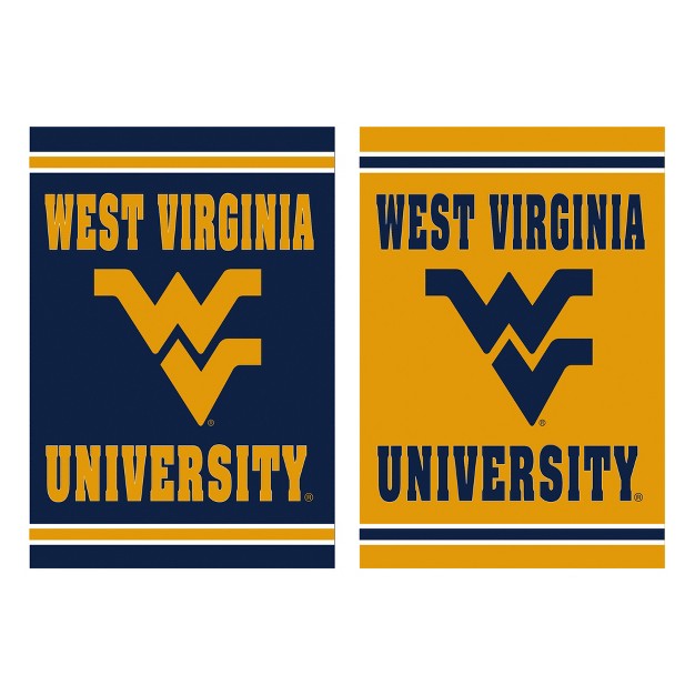 Embossed Suede Flag Gdn Size West Virginia University