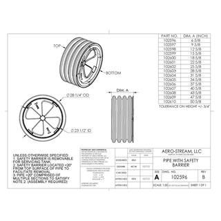 Aero-Stream 24 in. x 25 in. Septic Tank Riser Pipe with Safety Barrier 102602