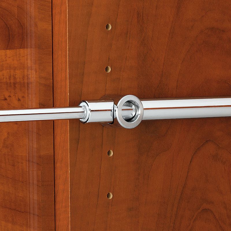 Rev-A-Shelf 12 Extendable Metal Designer Closet Valet Rod， Chrome， CVR-12-CR