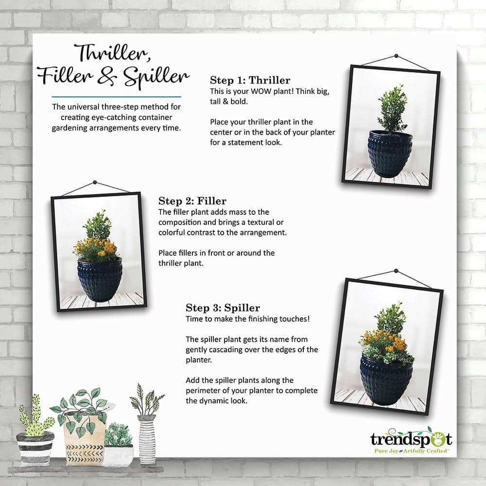 Trendspot 16 in. White Kurv Resin Planter (2-Pack) EPS00405N-16W2