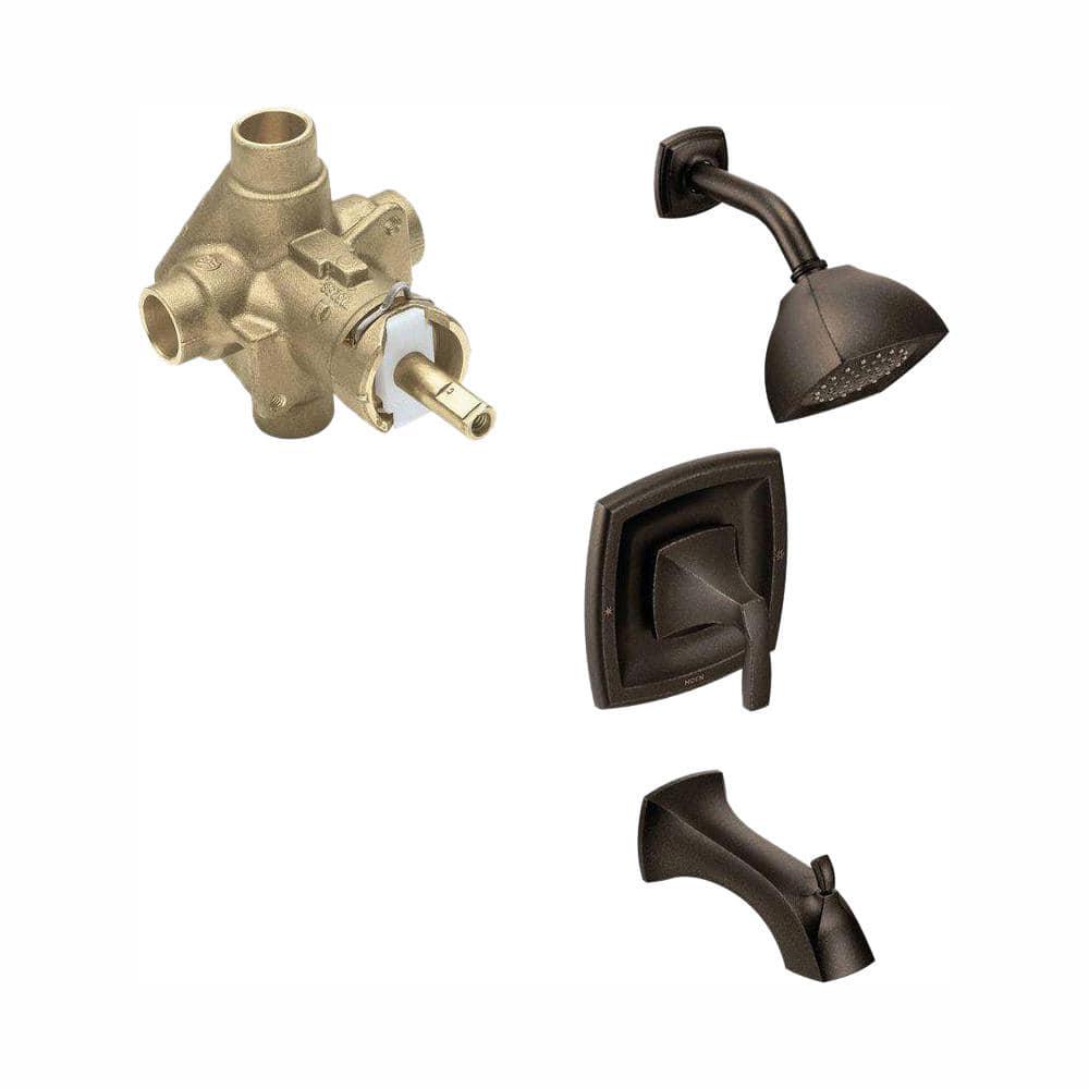 MOEN Voss SingleHandle 1Spray PosiTemp Tub and Shower Faucet in Oil Rubbed Bronze