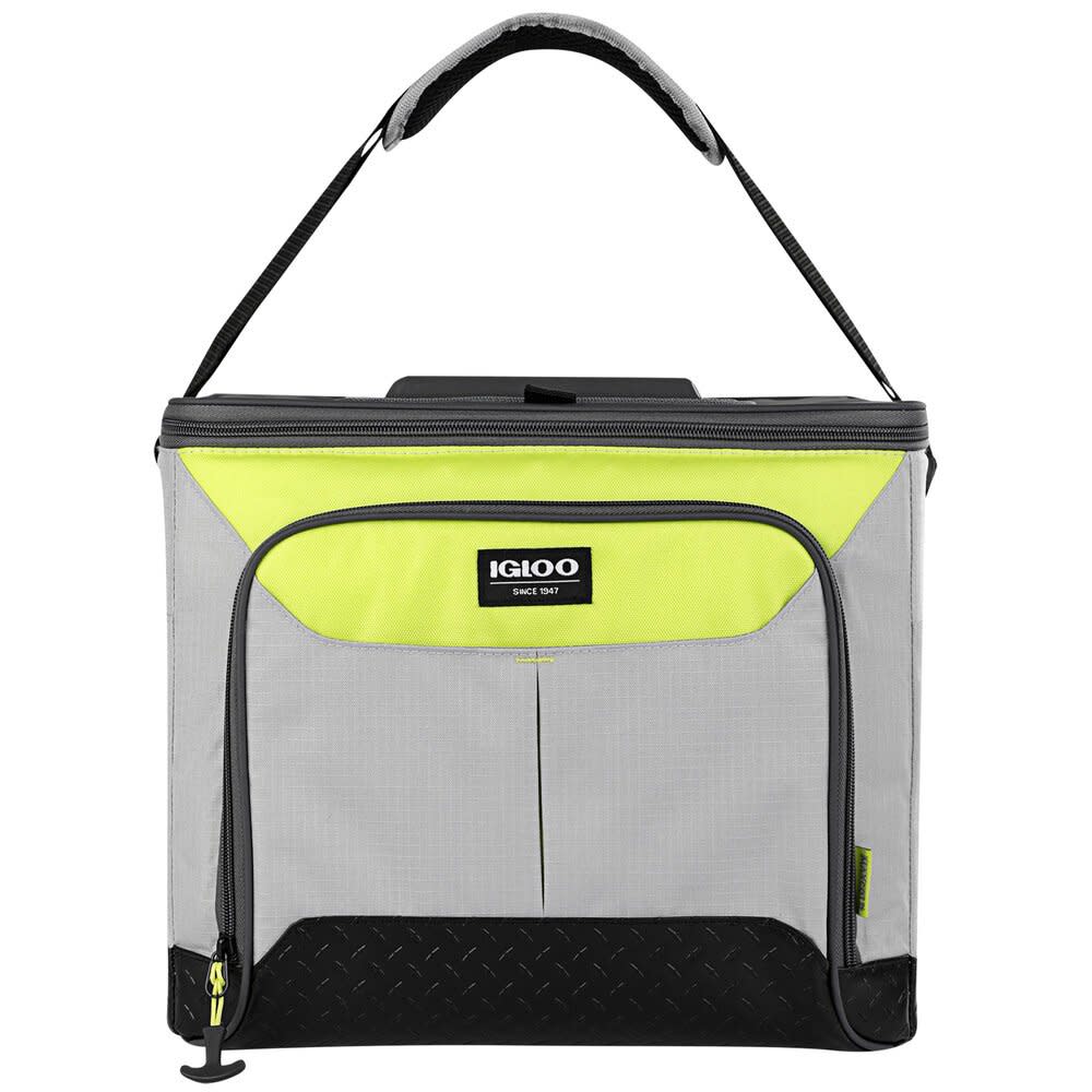 Igloo  Insulated Trek Hard Liner Cooler 28 Can Ash Gray/Acid Green ;