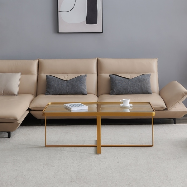 Rectangle Coffee Table with Sintered Stone Tabletop