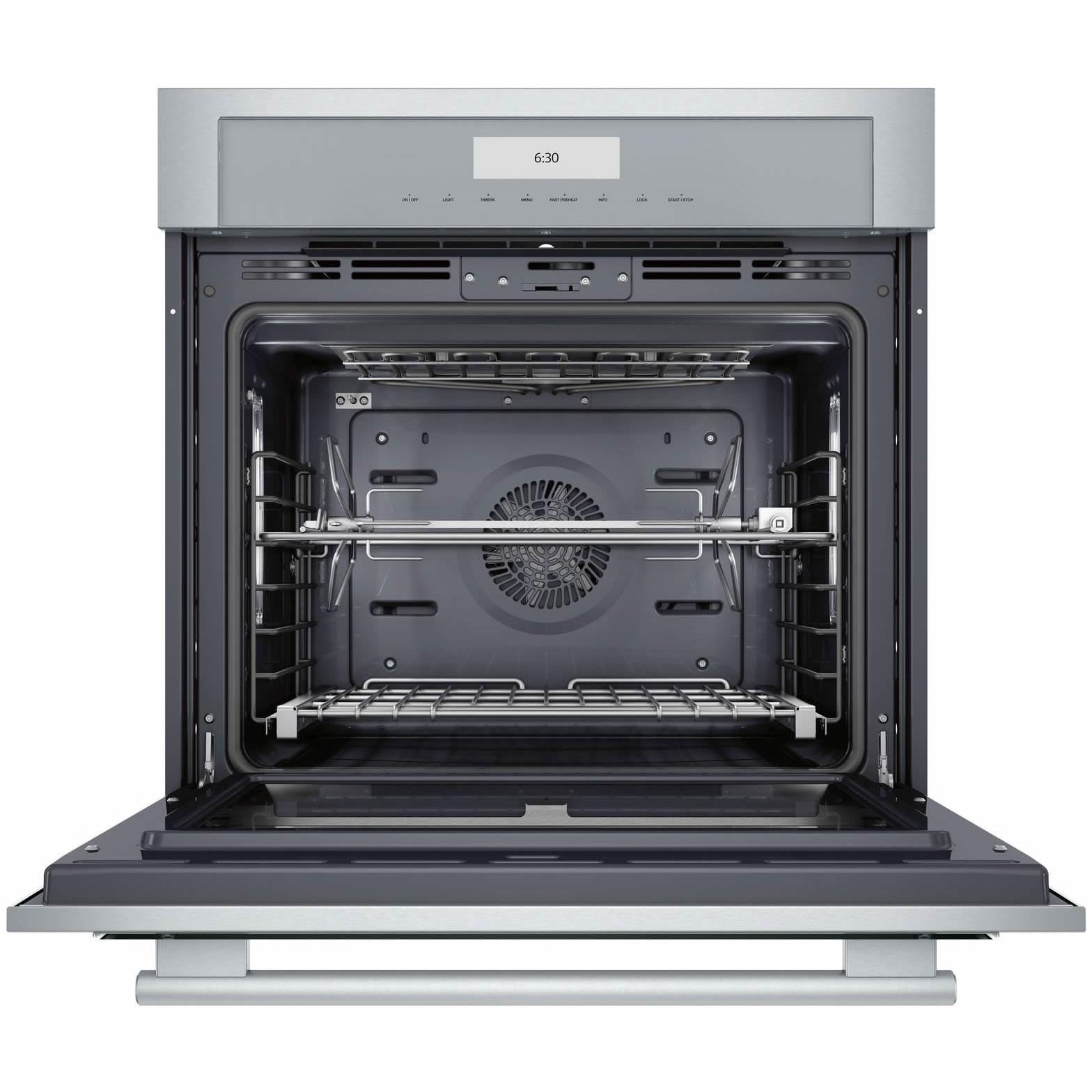 Thermador 30-inch, 4.5 cu.ft. Built-in Single Wall Oven with Home Connect MED301WS