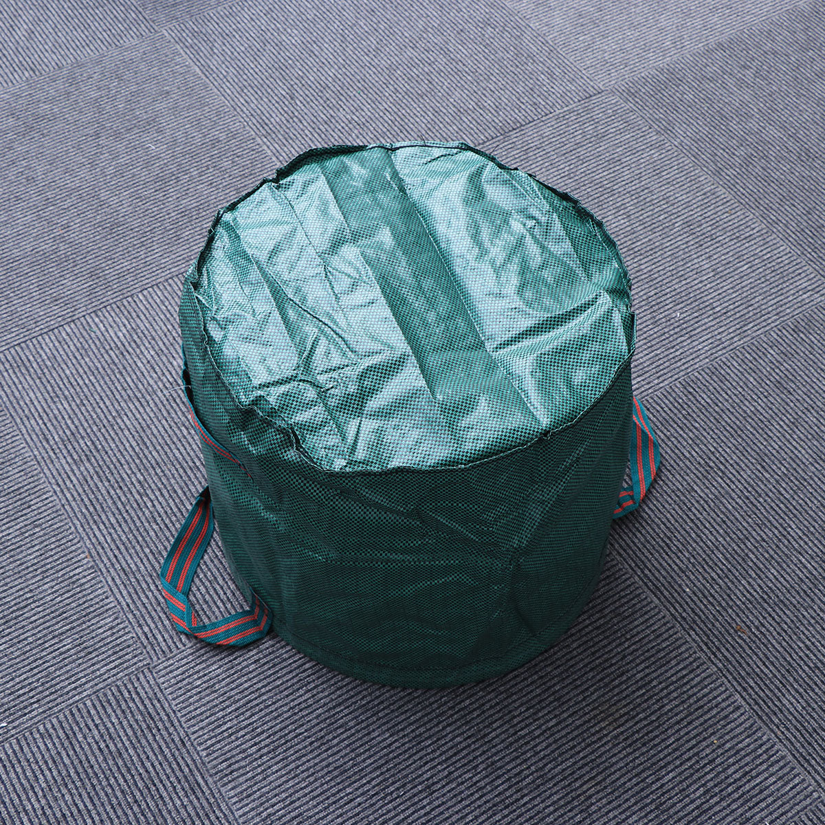 Hemoton 60L Garden Leaf Bag Reusable Yard Garden Waste Storage Holder Bag (Green)