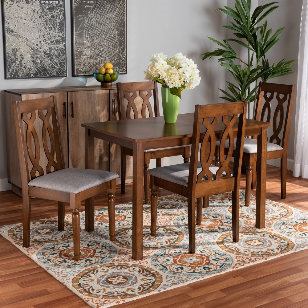 Cherese Modern and Contemporary 5 Piece Wood Dining Set