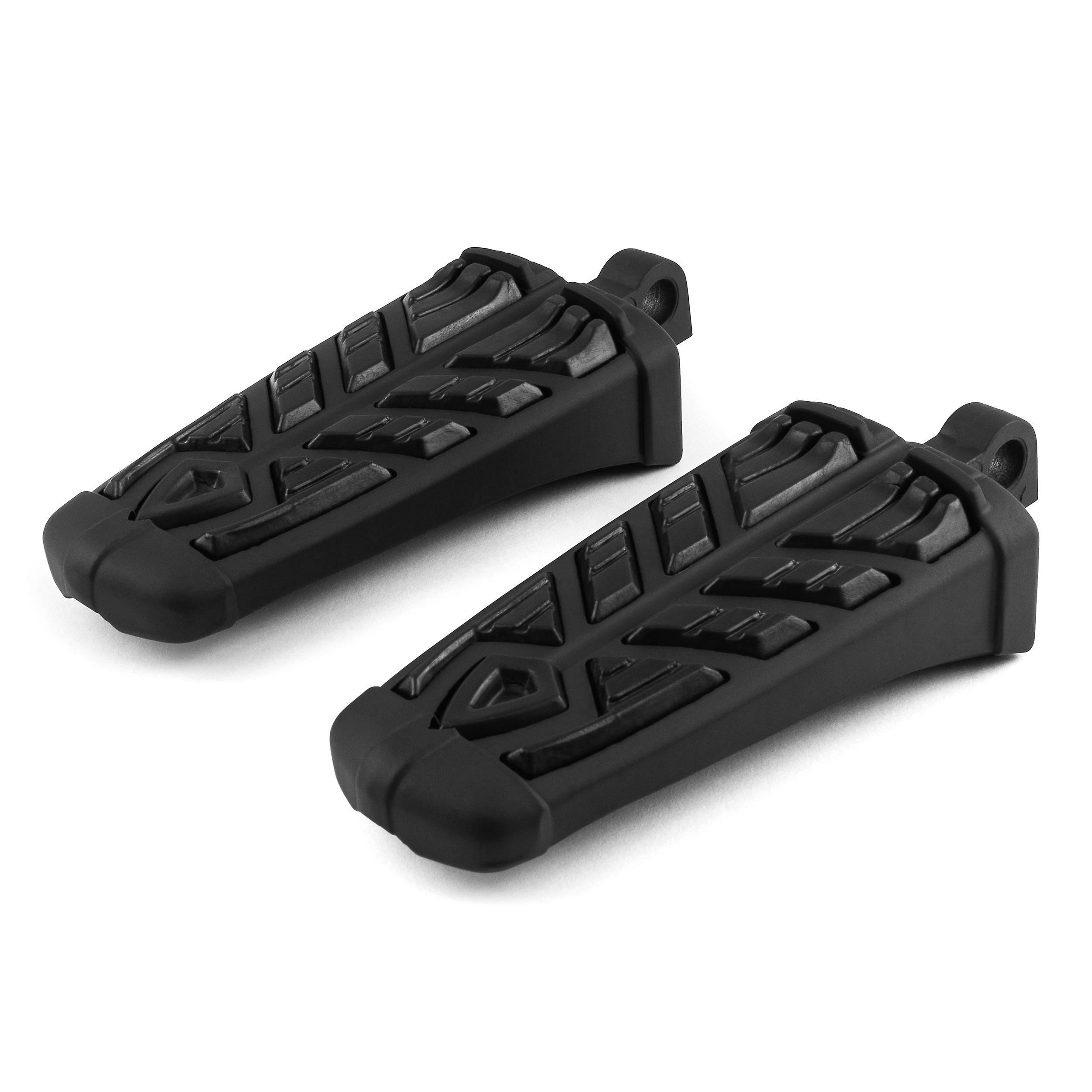 Spear Foot Pegs， Black， Foot Control Component， 1 Pair， Compatible with Harley Davidson FLHTCUSE CVO Ultra Classic Electra Glide 2006-2013