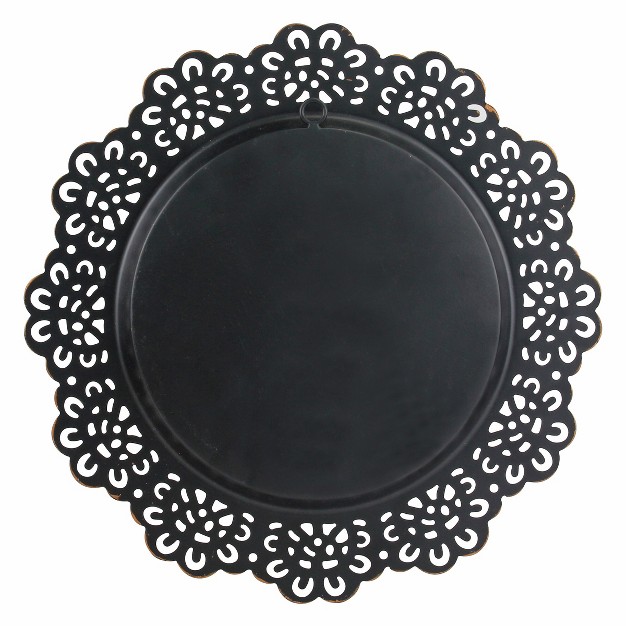 Floral Metal Lace Wall Mirror Brass Stonebriar Collection