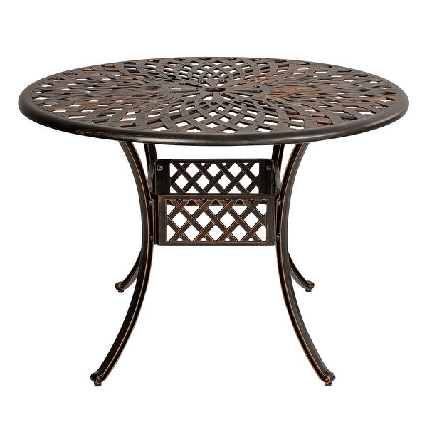 42'' Outdoor Round Cast Aluminum Dining Table