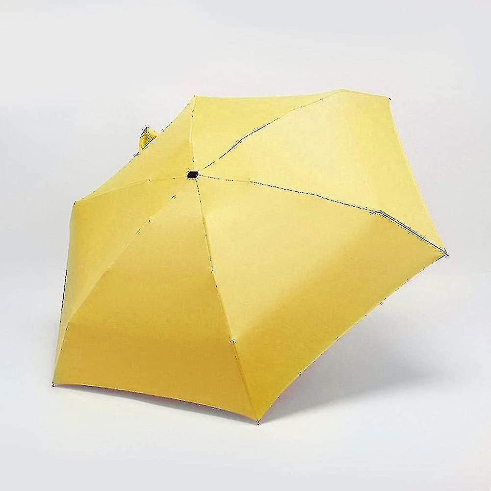 Mini Portable 5-folding Slim Pocket Flat Umbrella. Travel Mini Umbrella. Sun Rain