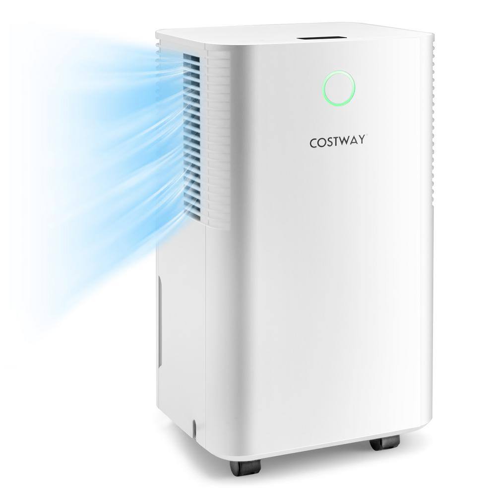 Costway 1750 sq. ft. 32-Pints Dehumidifier with Auto Defrost and 24H Timer Drain Hose ES10103US-WH