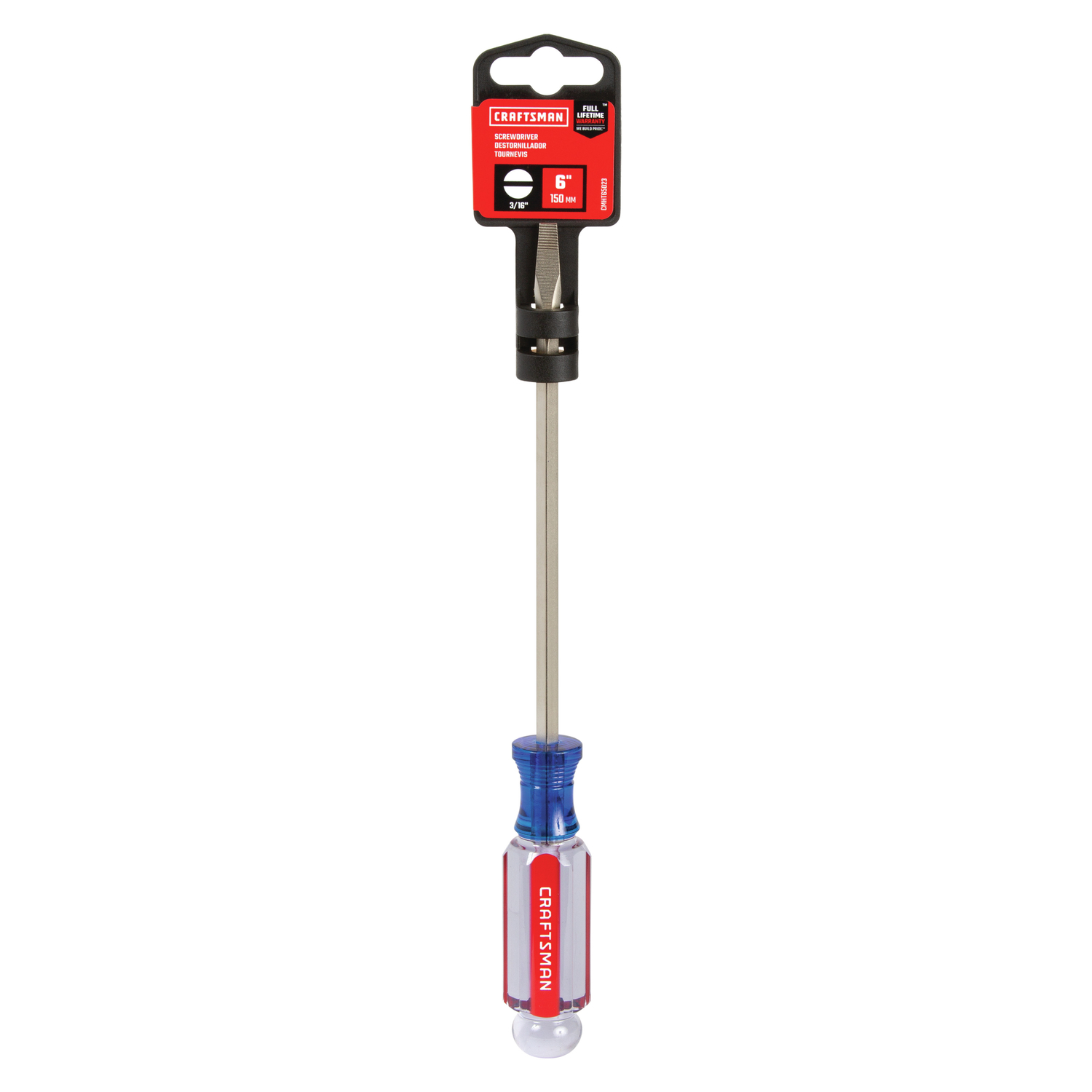 Craftsman 3/16 in. X 6 in. L Slotted Screwdriver 1 pc