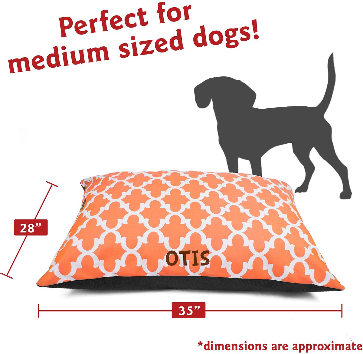 Majestic Pet Trellis Personalized Pillow Cat and Dog Bed